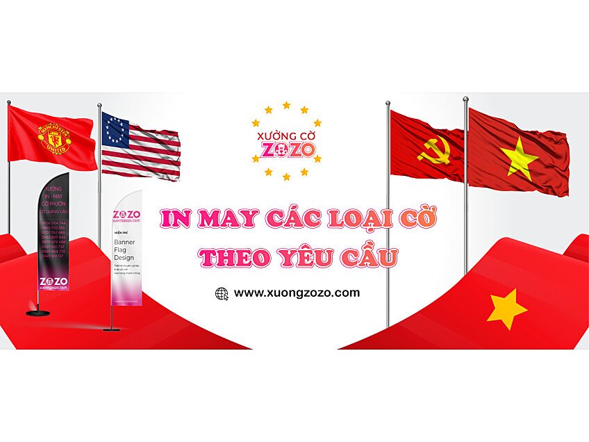 Xưởng in cờ Gò Vấp - Xưởng Cờ ZOZO tại 965/36/29 Quang Trung, Phường An Hội Tây, TP.HCM
