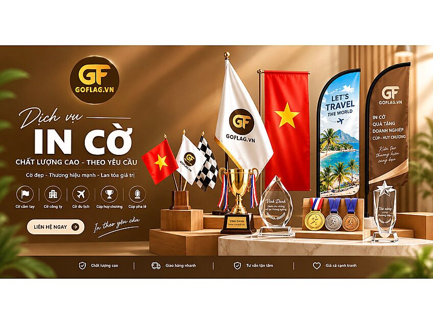 Xưởng In Cờ Goflag tại 49/14/121 Đường số 51, Phường 14, Quận Gò Vấp, TP.HCM