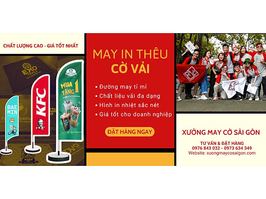 Xưởng in cờ Hóc Môn - Xưởng May Cờ Sài Gòn tại 60/3L, tổ 30, Ấp Tiền Lân, Xã Bà Điểm, Huyện Hóc Môn, TP.HCM